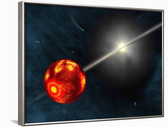 Artist's Concept of the Formation of the Solar System-Stocktrek Images-Framed Photographic Print