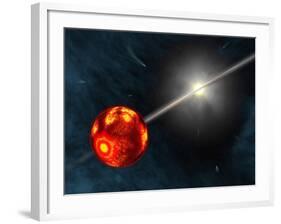 Artist's Concept of the Formation of the Solar System-Stocktrek Images-Framed Photographic Print