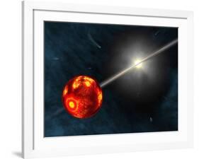 Artist's Concept of the Formation of the Solar System-Stocktrek Images-Framed Photographic Print