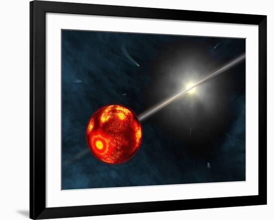 Artist's Concept of the Formation of the Solar System-Stocktrek Images-Framed Photographic Print