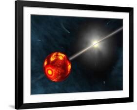 Artist's Concept of the Formation of the Solar System-Stocktrek Images-Framed Photographic Print