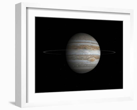 Artist's Concept of the Planet Jupiter-Stocktrek Images-Framed Photographic Print