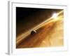 Artist's Concept of the Star Fomalhaut and a Jupiter-Type Planet-Stocktrek Images-Framed Photographic Print