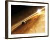 Artist's Concept of the Star Fomalhaut and a Jupiter-Type Planet-Stocktrek Images-Framed Photographic Print