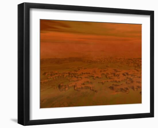 Artist's Concept of the Surface of Saturn's Moon Titan-Stocktrek Images-Framed Photographic Print