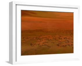 Artist's Concept of the Surface of Saturn's Moon Titan-Stocktrek Images-Framed Photographic Print