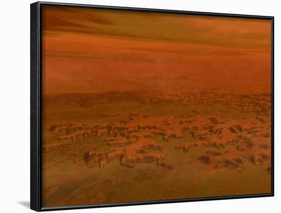 Artist's Concept of the Surface of Saturn's Moon Titan-Stocktrek Images-Framed Photographic Print