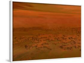 Artist's Concept of the Surface of Saturn's Moon Titan-Stocktrek Images-Framed Photographic Print