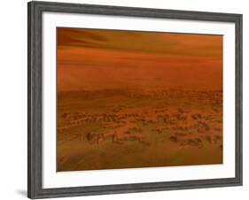 Artist's Concept of the Surface of Saturn's Moon Titan-Stocktrek Images-Framed Photographic Print