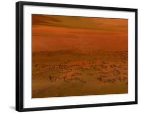 Artist's Concept of the Surface of Saturn's Moon Titan-Stocktrek Images-Framed Photographic Print