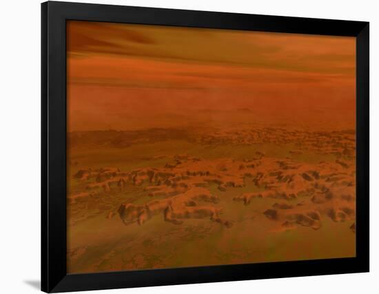 Artist's Concept of the Surface of Saturn's Moon Titan-Stocktrek Images-Framed Photographic Print