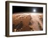 Artist's Concept of the Valles Marineris Canyons on Mars-Stocktrek Images-Framed Premium Photographic Print