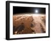 Artist's Concept of the Valles Marineris Canyons on Mars-Stocktrek Images-Framed Premium Photographic Print