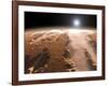 Artist's Concept of the Valles Marineris Canyons on Mars-Stocktrek Images-Framed Photographic Print