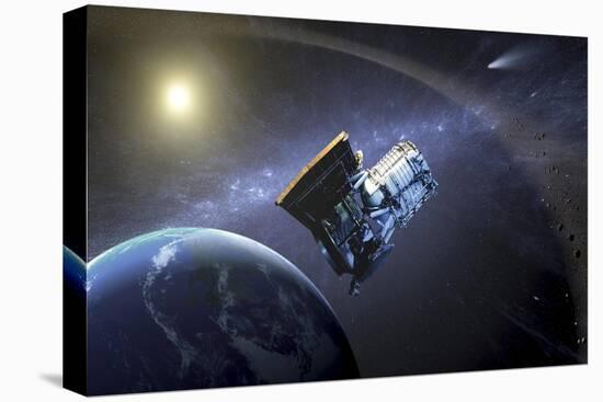 Artist's Concept of the Wide-Field Infrared Survey Explorer Spacecraft-null-Stretched Canvas