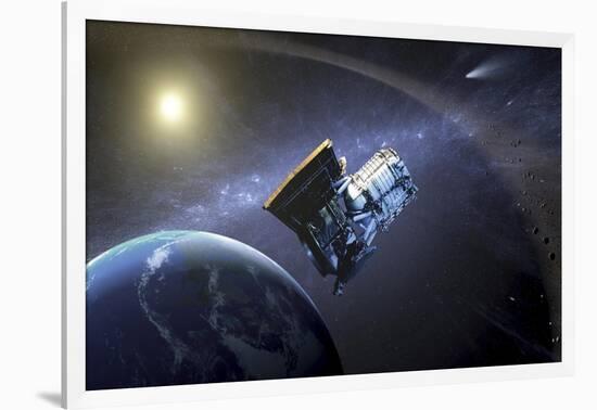 Artist's Concept of the Wide-Field Infrared Survey Explorer Spacecraft-null-Framed Art Print