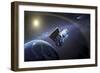 Artist's Concept of the Wide-Field Infrared Survey Explorer Spacecraft-null-Framed Premium Giclee Print