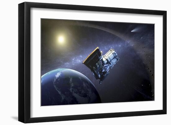 Artist's Concept of the Wide-Field Infrared Survey Explorer Spacecraft-null-Framed Premium Giclee Print