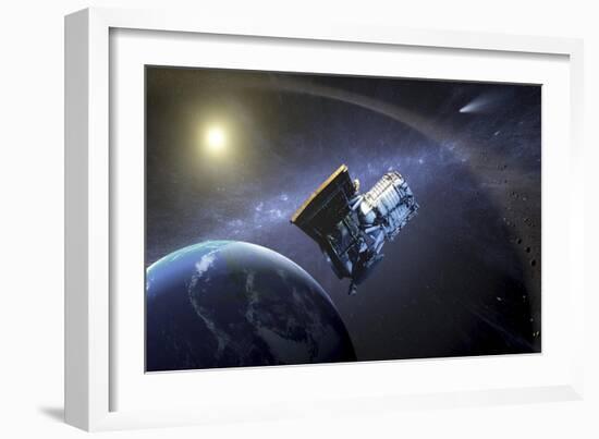 Artist's Concept of the Wide-Field Infrared Survey Explorer Spacecraft-null-Framed Premium Giclee Print