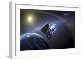 Artist's Concept of the Wide-Field Infrared Survey Explorer Spacecraft-null-Framed Premium Giclee Print