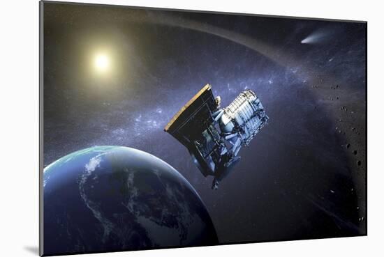 Artist's Concept of the Wide-Field Infrared Survey Explorer Spacecraft-null-Mounted Premium Giclee Print