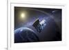 Artist's Concept of the Wide-Field Infrared Survey Explorer Spacecraft-null-Framed Art Print