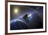 Artist's Concept of the Wide-Field Infrared Survey Explorer Spacecraft-null-Framed Art Print