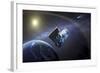 Artist's Concept of the Wide-Field Infrared Survey Explorer Spacecraft-null-Framed Art Print