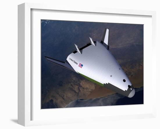 Artist's Concept of the X-33 after Engine Shutdown-null-Framed Art Print