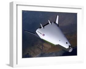 Artist's Concept of the X-33 after Engine Shutdown-null-Framed Art Print