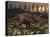 Artist's Concept of Triceratops-Stocktrek Images-Stretched Canvas