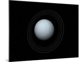 Artist's Concept of Uranus and its Rings-Stocktrek Images-Mounted Photographic Print