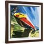 Artist's Conception of a Glider Train-Wilf Hardy-Framed Giclee Print