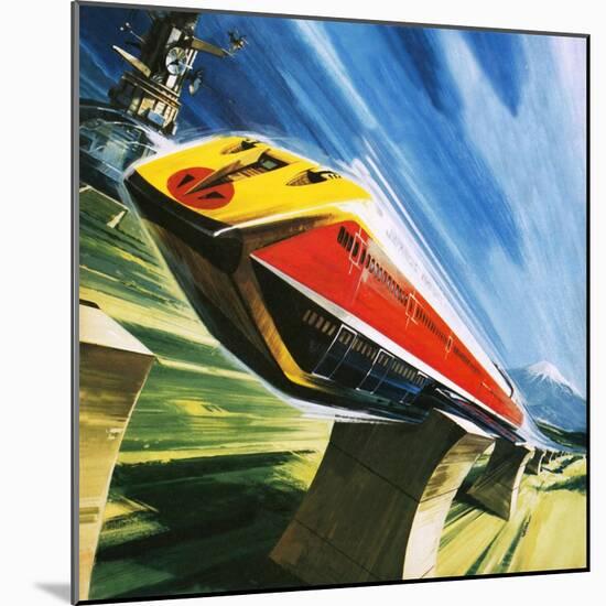 Artist's Conception of a Glider Train-Wilf Hardy-Mounted Giclee Print
