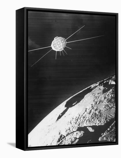 Artist's Conception of Satellite-null-Framed Stretched Canvas