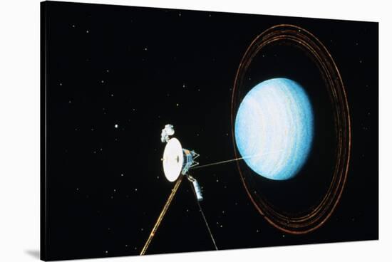 Artist's Conception of Uranus Fly By-null-Stretched Canvas