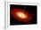 Artist's Depiction of a Black Hole and it's Accretion Disk in Interstellar Space-null-Framed Art Print