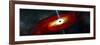 Artist's Depiction of a Black Hole in Interstellar Space-Stocktrek Images-Framed Art Print