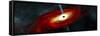Artist's Depiction of a Black Hole in Interstellar Space-Stocktrek Images-Framed Stretched Canvas