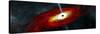 Artist's Depiction of a Black Hole in Interstellar Space-Stocktrek Images-Stretched Canvas