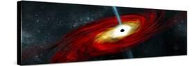 Artist's Depiction of a Black Hole in Interstellar Space-Stocktrek Images-Stretched Canvas