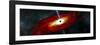 Artist's Depiction of a Black Hole in Interstellar Space-Stocktrek Images-Framed Art Print