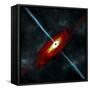 Artist's Depiction of a Black Hole in Interstellar Space-Stocktrek Images-Framed Stretched Canvas