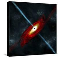 Artist's Depiction of a Black Hole in Interstellar Space-Stocktrek Images-Stretched Canvas
