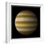 Artist's Depiction of a Gas Giant Planet Alone in Black Space-null-Framed Art Print