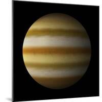 Artist's Depiction of a Gas Giant Planet Alone in Black Space-null-Mounted Art Print