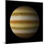 Artist's Depiction of a Gas Giant Planet Alone in Black Space-null-Mounted Art Print