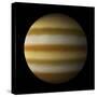 Artist's Depiction of a Gas Giant Planet Alone in Black Space-null-Stretched Canvas