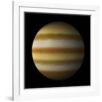 Artist's Depiction of a Gas Giant Planet Alone in Black Space-null-Framed Art Print