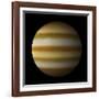 Artist's Depiction of a Gas Giant Planet Alone in Black Space-null-Framed Art Print